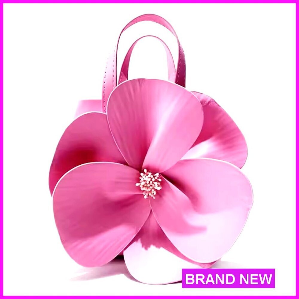 Floral PU Leather Clutch Evening Bag with Chain Wedding Prom Party Purse